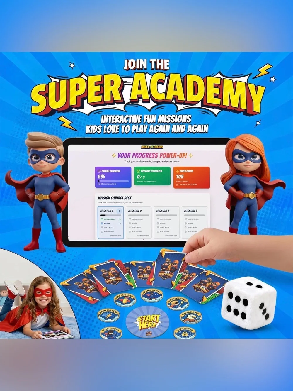 Super Academy Super Hero Costumes and Games